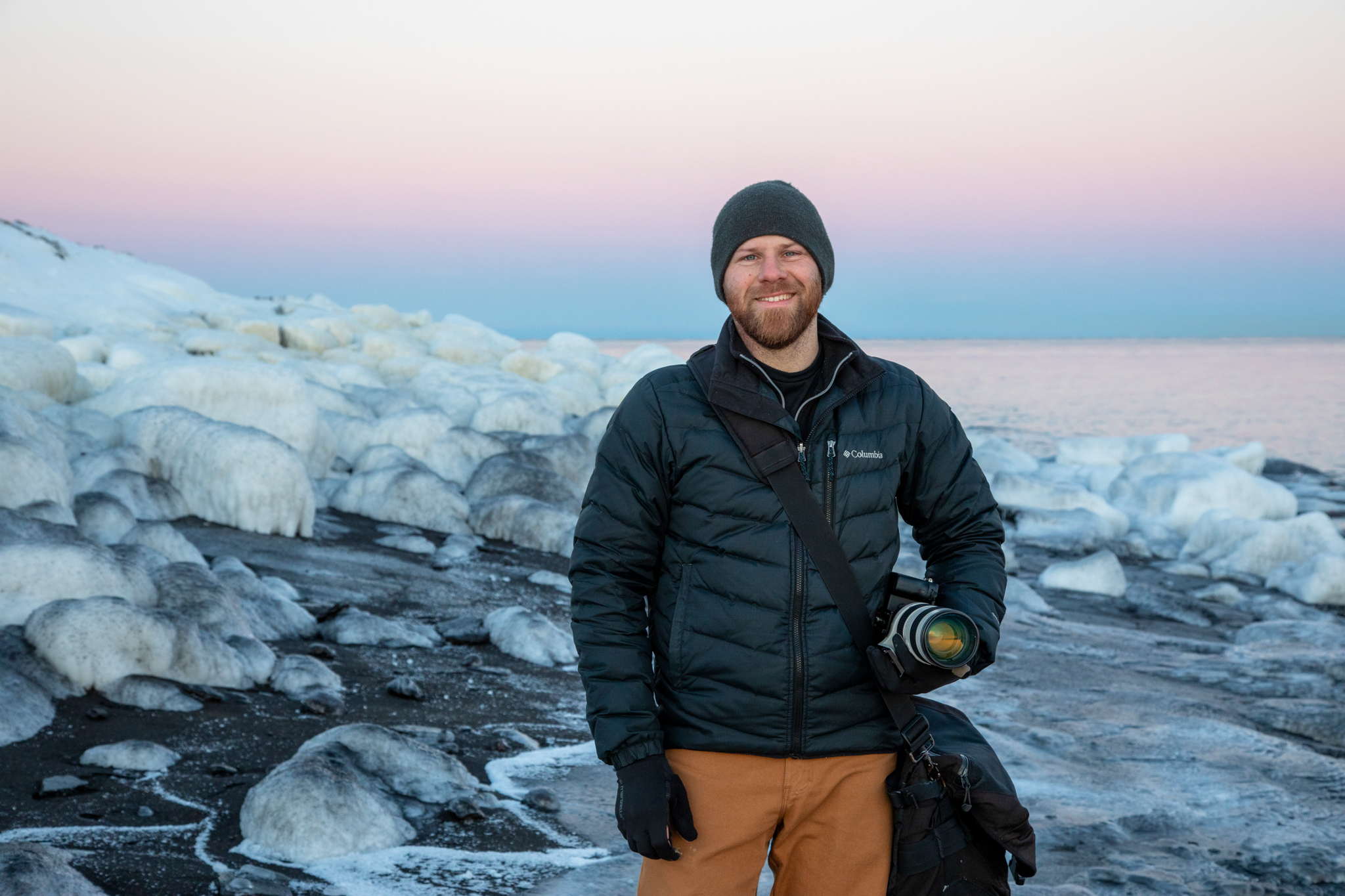 Billy Scanlan, Founder and Creative Director of Impact Film Lab, on location in Savoonga, Alaska